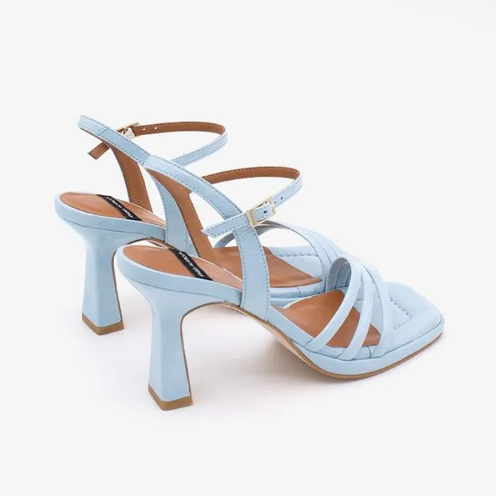 ngel Alarcn Sandals Woman PEIRON 8211 Shiny Leather Ankle Strap Sandals