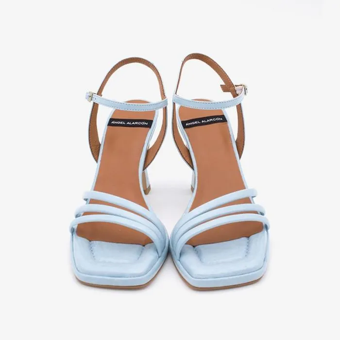 ngel Alarcn Sandals Woman PEIRON 8211 Shiny Leather Ankle Strap Sandals