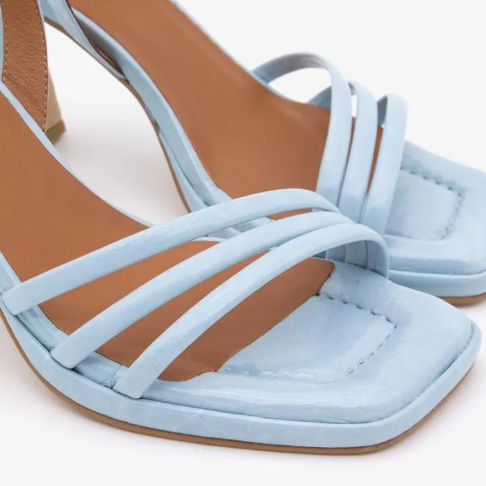 ngel Alarcn Sandals Woman PEIRON 8211 Shiny Leather Ankle Strap Sandals