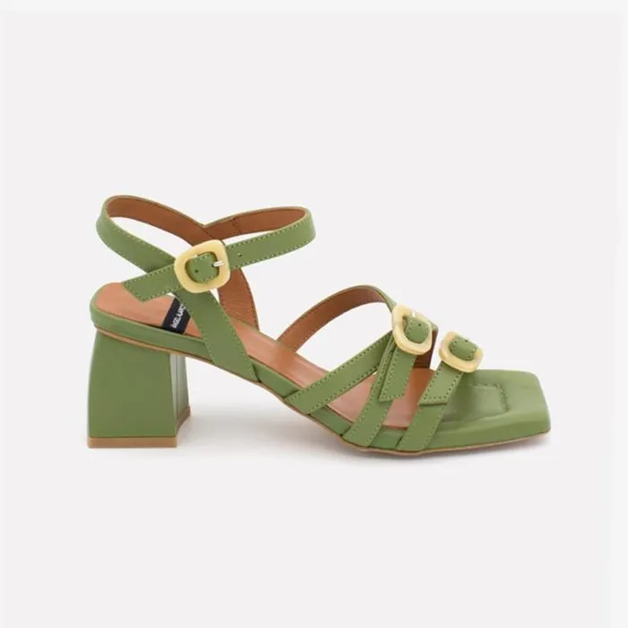 ngel Alarcn Sandals Woman RALIA 8211 Leather Slingback Sandals With Carey Trim