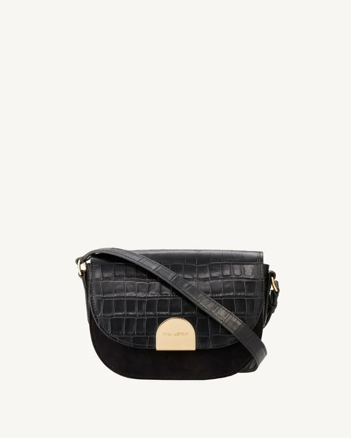 Nili Lotan Handbags Women LE ELLIE SADDLE BAG Black And Gold
