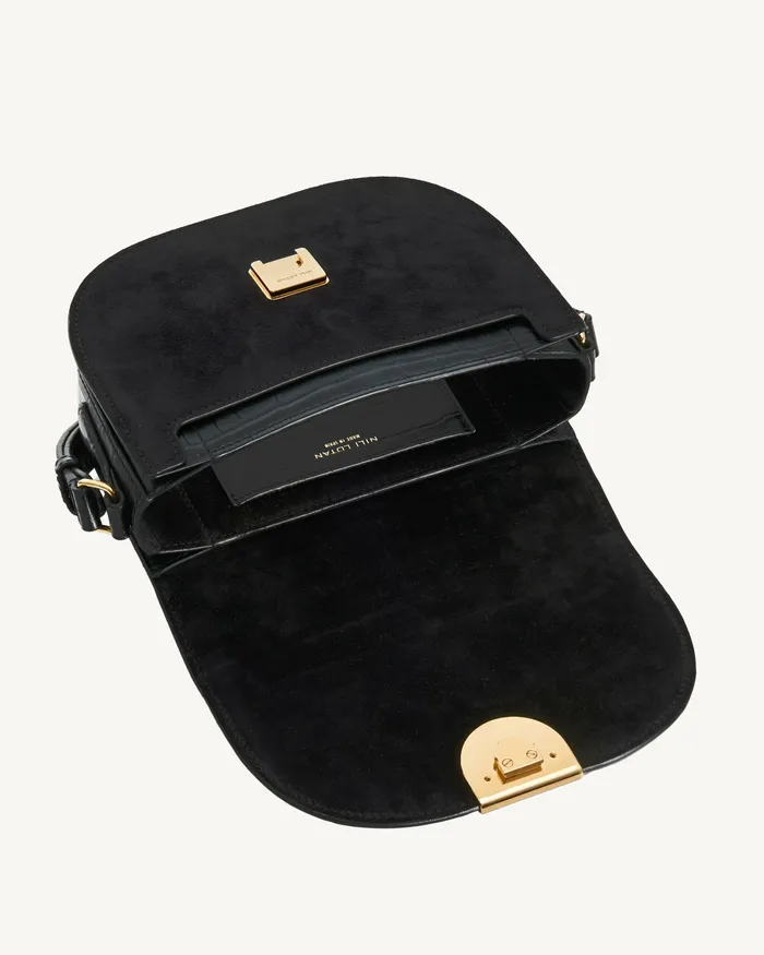 Nili Lotan Handbags Women LE ELLIE SADDLE BAG Black And Gold