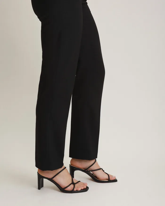 Novi mid heel sandals black leather Women MID SANDALS jomercer