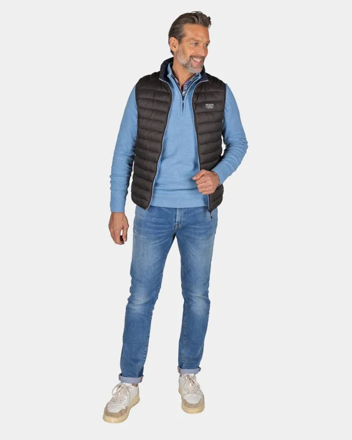 NZA New Zealand Auckland Jackets Brown Padded Vest 8211 Mud 8211 Men