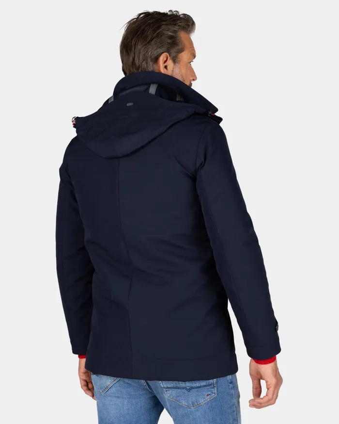 NZA New Zealand Auckland Jackets Dark Blue Parka With Hood 8211 Winter Navy 8211 Men NZA New Zealand Auckland Jackets Dark Blue Parka With Hood 8211 Winter Navy 8211 Men
