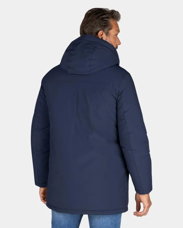 NZA New Zealand Auckland Jackets Dark Blue Parka With Standing Collar 8211 Winter Navy 8211 Men NZA New Zealand Auckland Jackets Dark Blue Parka With Standing Collar 8211 Winter Navy 8211 Men