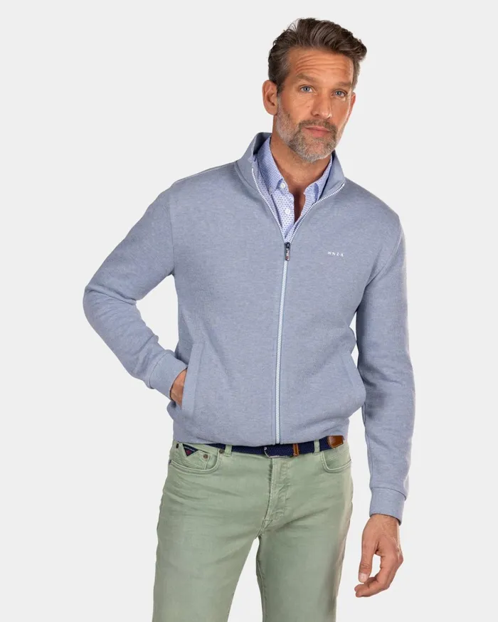 NZA New Zealand Auckland Knitwear Light Blue Cardigan 8211 Phantom Blue 8211 Men NZA New Zealand Auckland Knitwear Light Blue Cardigan 8211 Phantom Blue 8211 Men