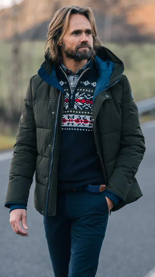 NZA New Zealand Auckland Knitwear Navy Pullover With Knitted Print 8211 Winter Navy 8211 Men NZA New Zealand Auckland Knitwear Navy Pullover With Knitted Print 8211 Winter Navy 8211 Men
