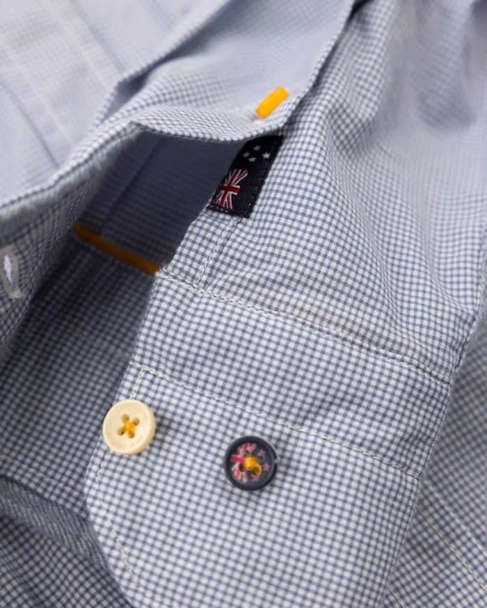 NZA New Zealand Auckland Shirts GreyBlue Shirt With Stretch 8211 Mineral Blue 8211 Men