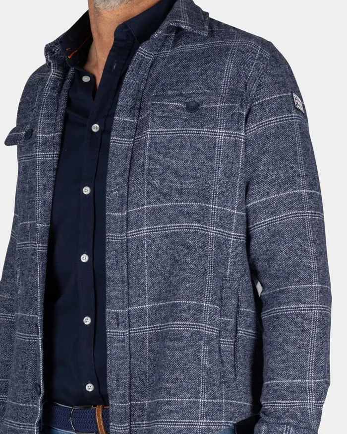 NZA New Zealand Auckland Shirts Navy Cotton Overshirt 8211 Autumn Navy 8211 Men