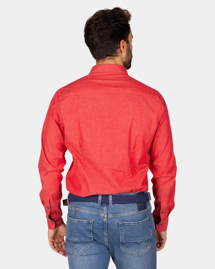 NZA New Zealand Auckland Shirts Red Stretch Cotton Shirt 8211 Reef Red 8211 Men NZA New Zealand Auckland Shirts Red Stretch Cotton Shirt 8211 Reef Red 8211 Men