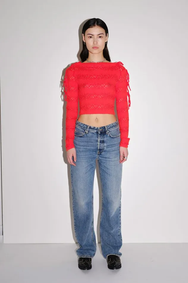 Ocean 8211 Red Women Won Hundred Knitwear