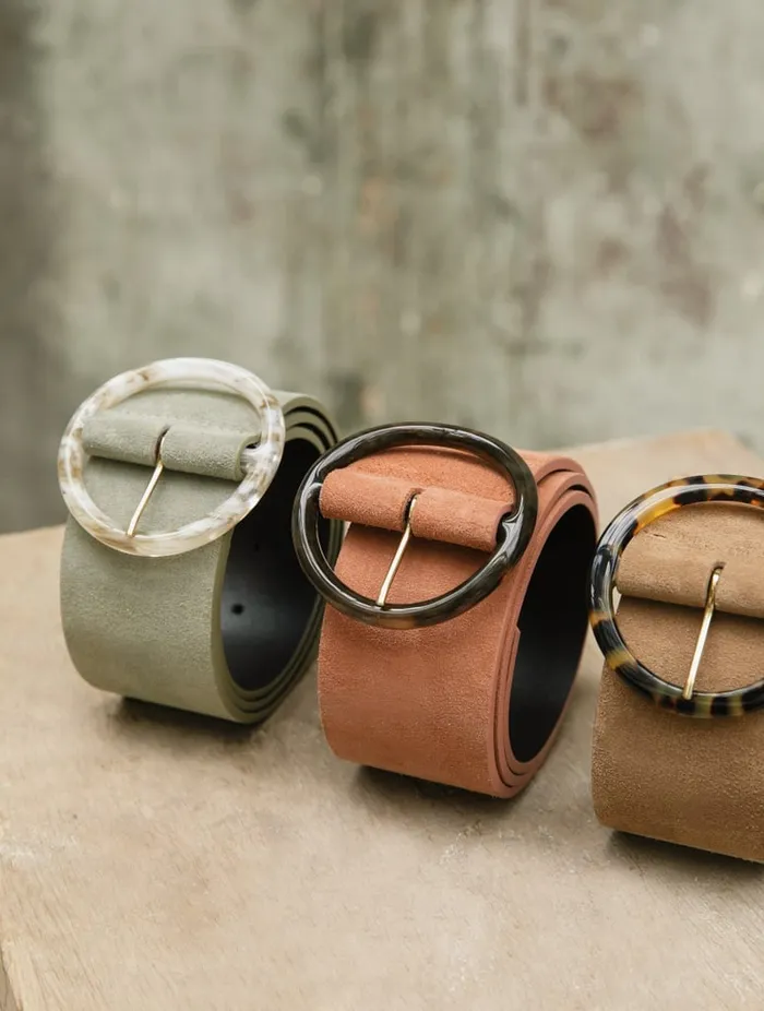 Oia Powder Blush Women Bobbies Belts