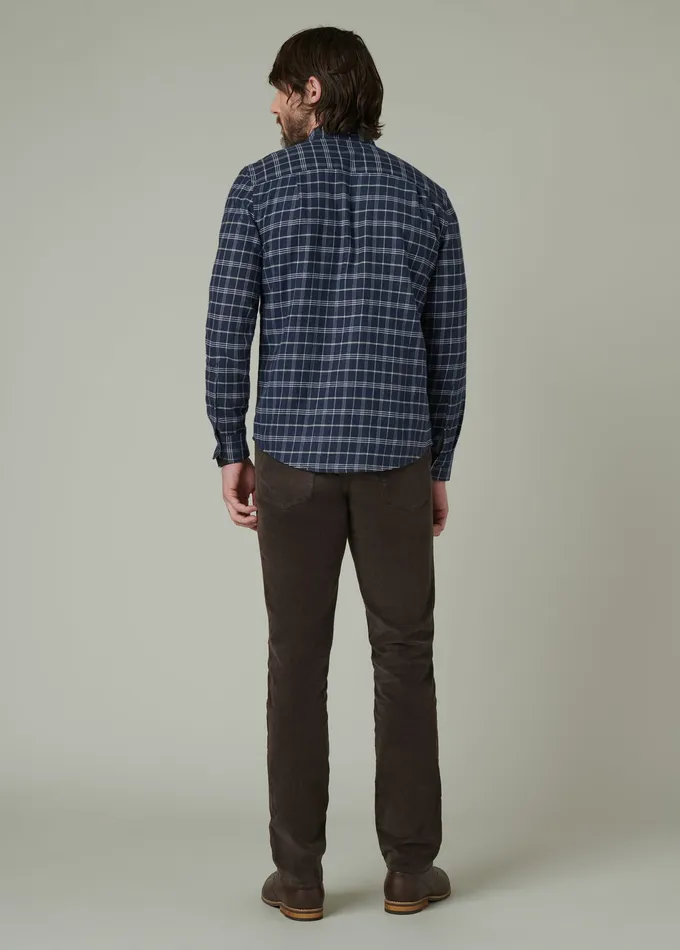 OLIVER FLANNEL SHIRT Vintage Navy Plaid Men Tops Tees Joe8217s Jeans