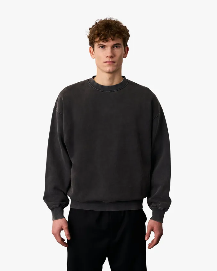 Organic Oversized Crew 8211 Optical White Crewneck Sweatshirts Colorfulstandard Men