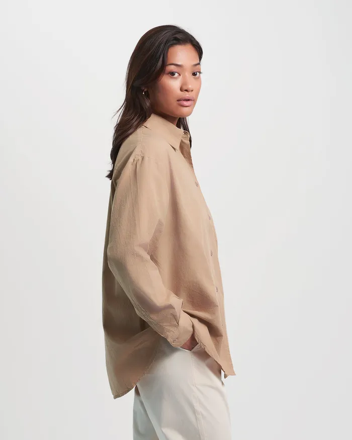 Organic Oversized Shirt 8211 Light Aqua Shirts Colorfulstandard Women