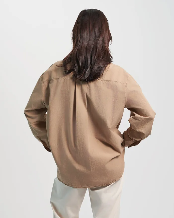 Organic Oversized Shirt 8211 Light Aqua Shirts Colorfulstandard Women