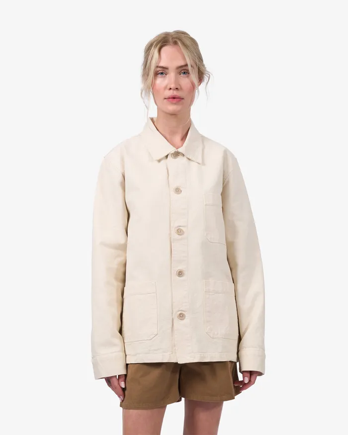 Organic Workwear Jacket 8211 Ivory White Workwear Jackets Colorfulstandard Women
