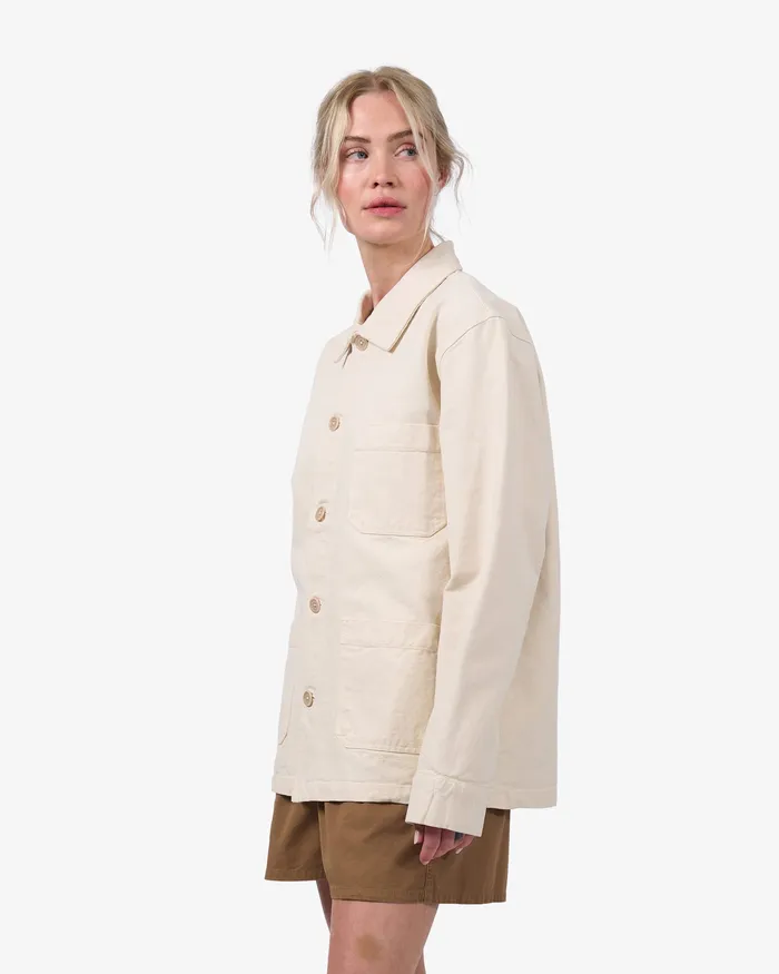 Organic Workwear Jacket 8211 Ivory White Workwear Jackets Colorfulstandard Women
