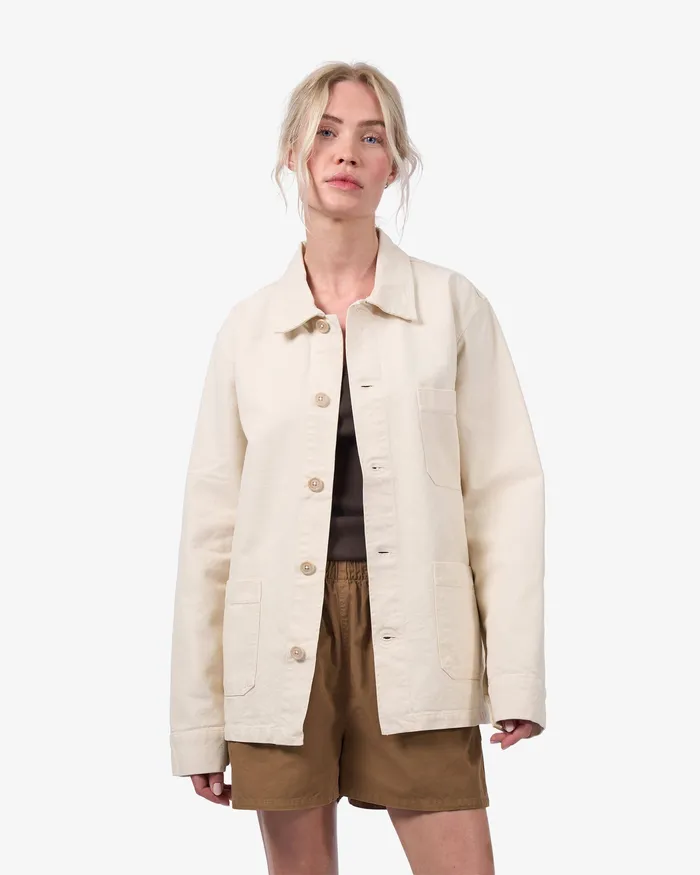 Organic Workwear Jacket 8211 Ivory White Workwear Jackets Colorfulstandard Women