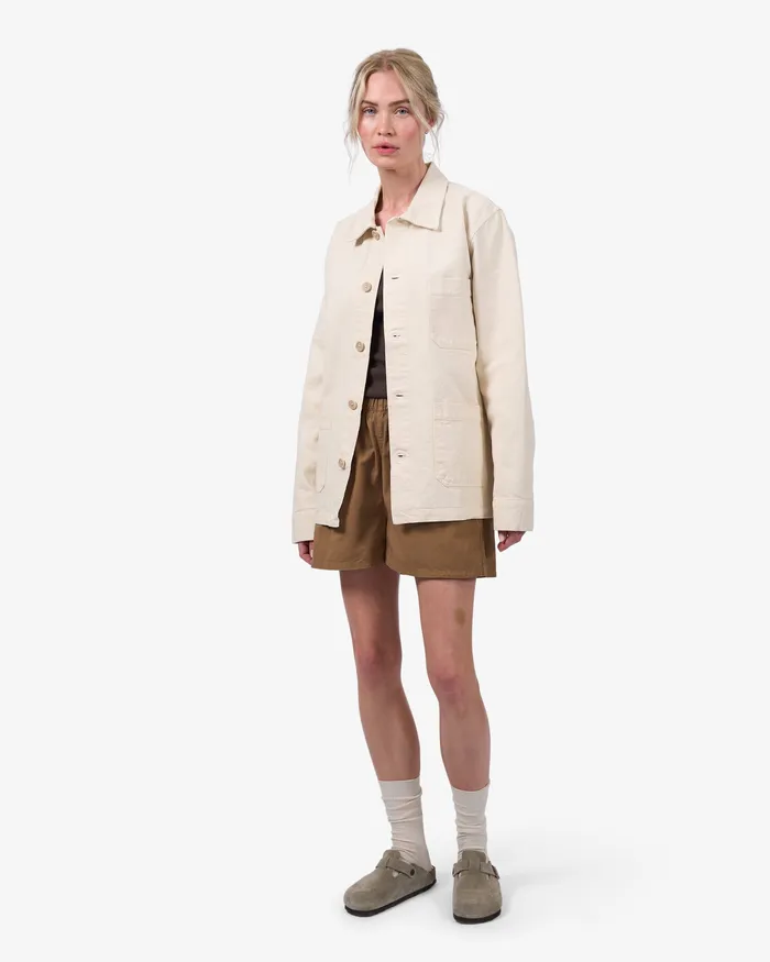 Organic Workwear Jacket 8211 Ivory White Workwear Jackets Colorfulstandard Women