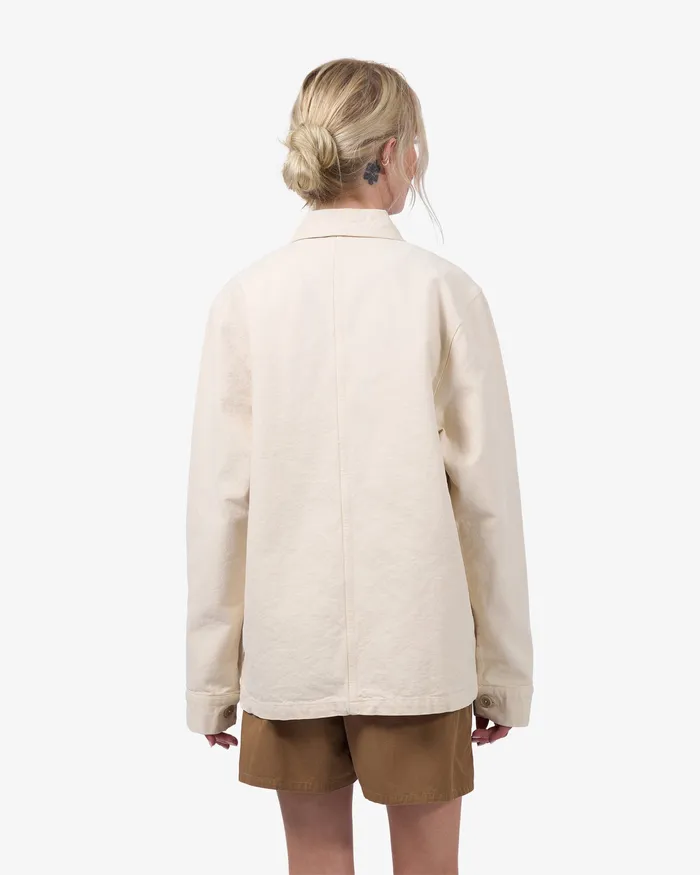 Organic Workwear Jacket 8211 Ivory White Workwear Jackets Colorfulstandard Women