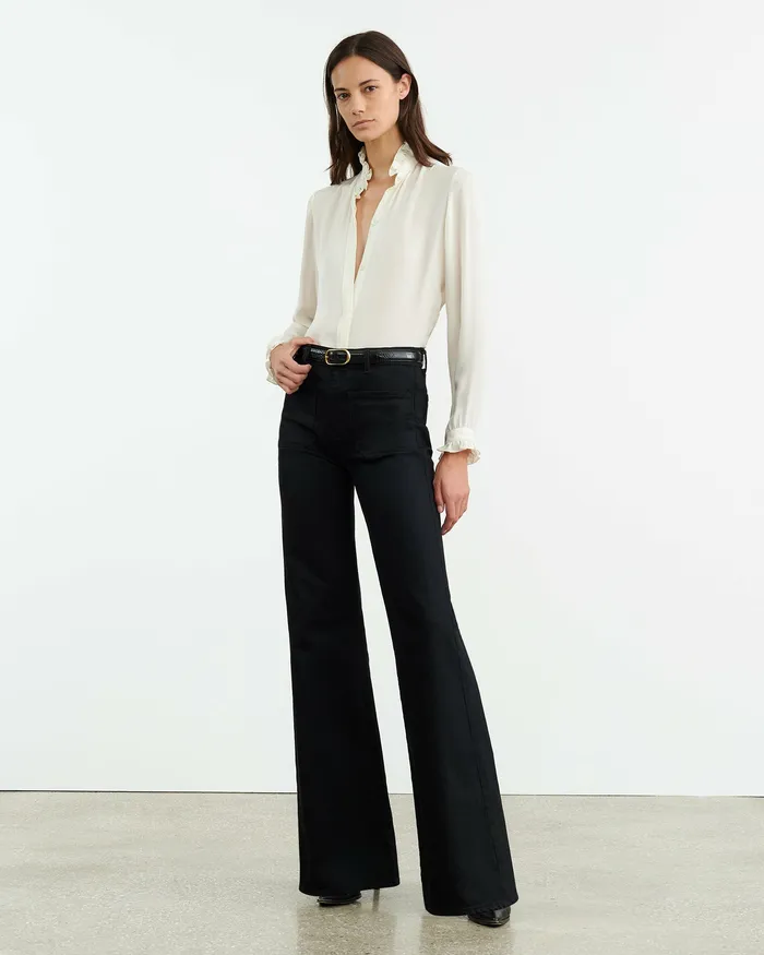 ORIN SHIRT Ivory Women Tops Nili Lotan