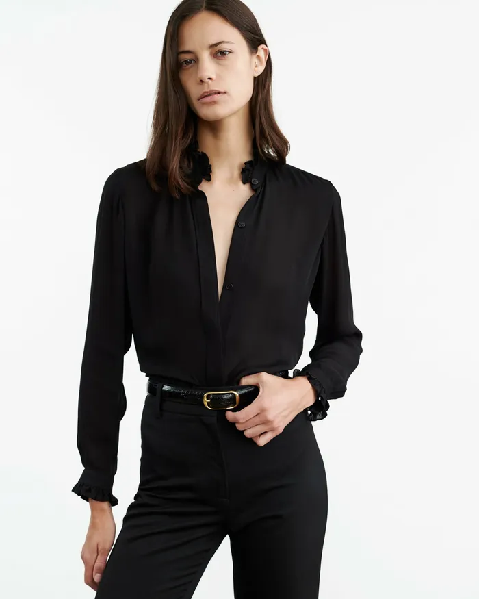 ORIN SHIRT Ivory Women Tops Nili Lotan