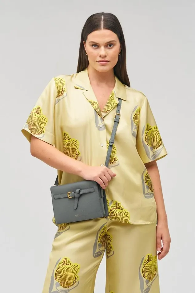 Oroton Crossbody Margot Crossbody Dark Slate 8211 Women