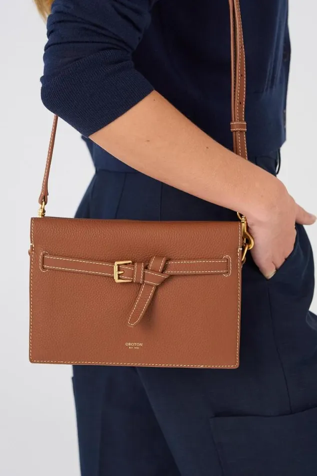 Oroton Crossbody Margot Crossbody Whiskey 8211 Women