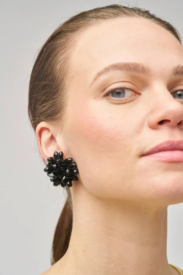 Oroton Earrings Floret Earrings Black 8211 Jewellery