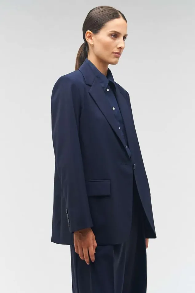 Oroton Jackets and Outerwear Single Breasted Blazer North Sea 8211 Women