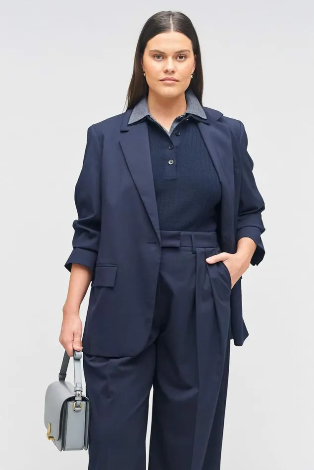 Oroton Jackets and Outerwear Single Breasted Blazer North Sea 8211 Women