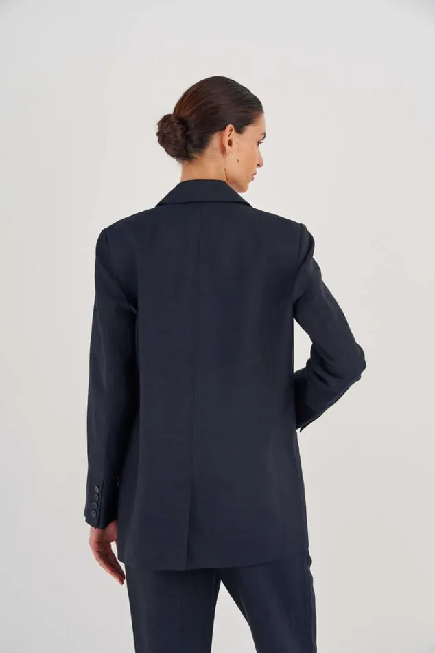 Oroton Jackets and Outerwear Single Breasted Blazer North Sea 8211 Women