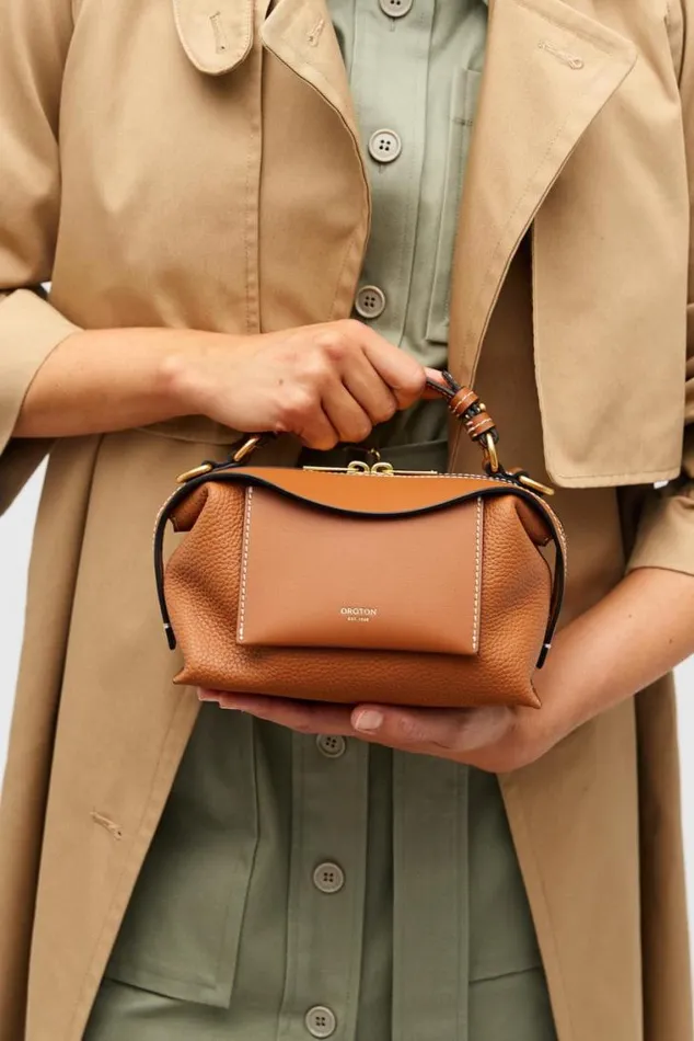 Oroton Mini Bags Mica Mini Bowler Brandy 8211 Women