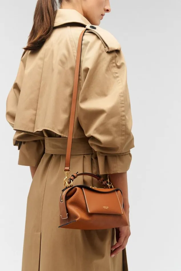 Oroton Mini Bags Mica Mini Bowler Brandy 8211 Women