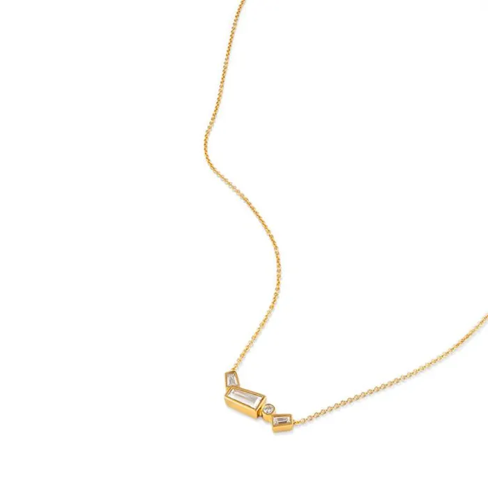 Oroton Necklaces Calypso Cluster Necklace 18k Gold 8211 Jewellery