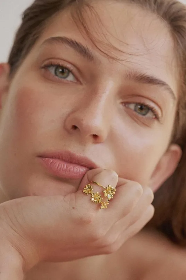 Oroton Rings Daisy Ring Band 18k Gold 8211 Jewellery