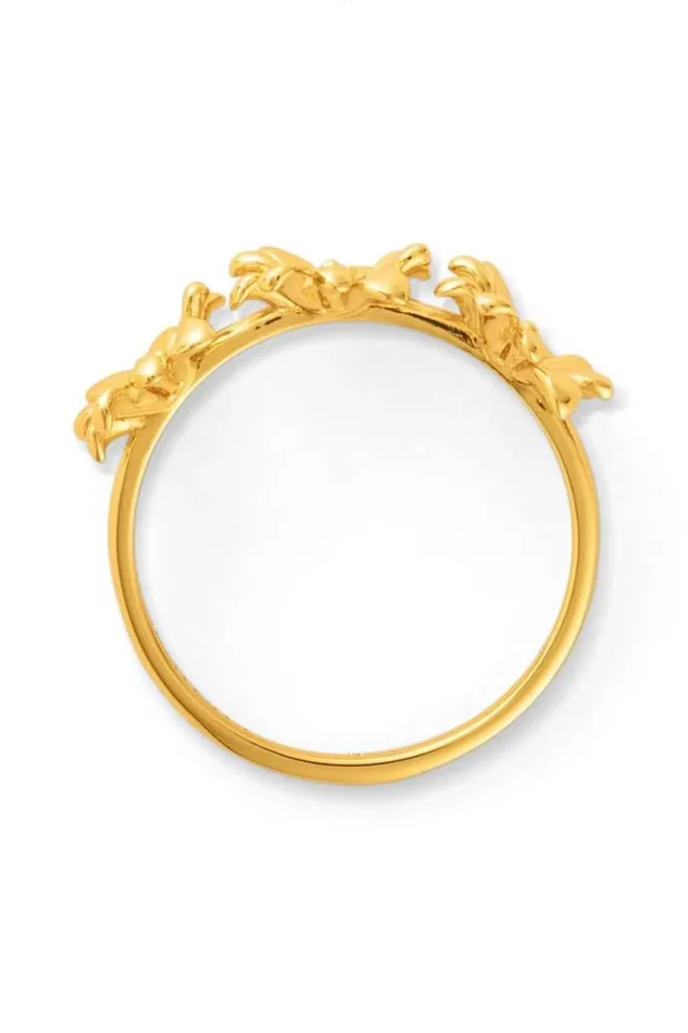 Oroton Rings Daisy Ring Band 18k Gold 8211 Jewellery