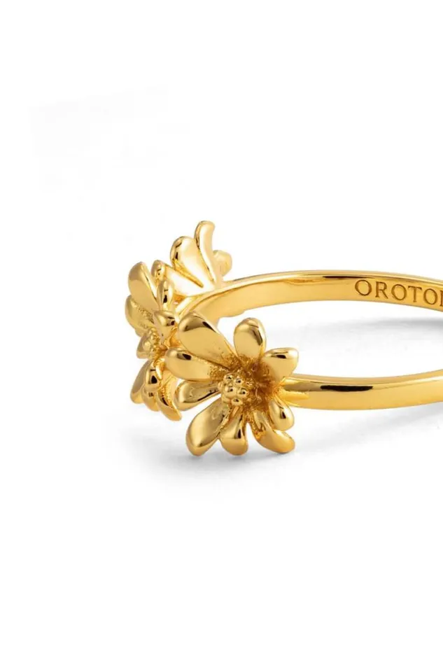 Oroton Rings Daisy Ring Band 18k Gold 8211 Jewellery