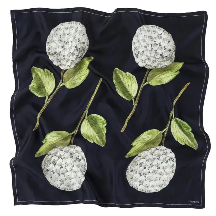 Oroton Scarves Snowball Silk Scarf North Sea 8211 Accessories