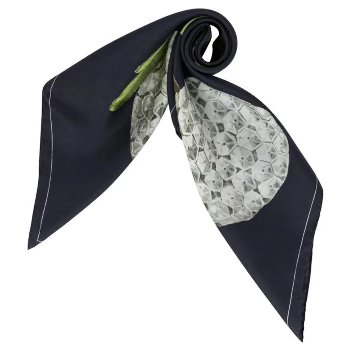 Oroton Scarves Snowball Silk Scarf North Sea 8211 Accessories