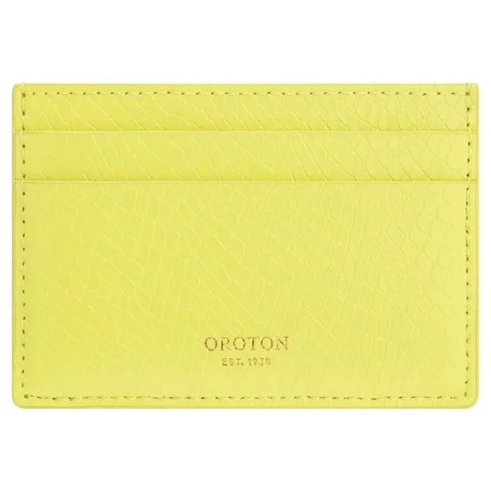 Oroton Wallets Mia Texture Card Sleeve Sicily Yellow 8211 Accessories