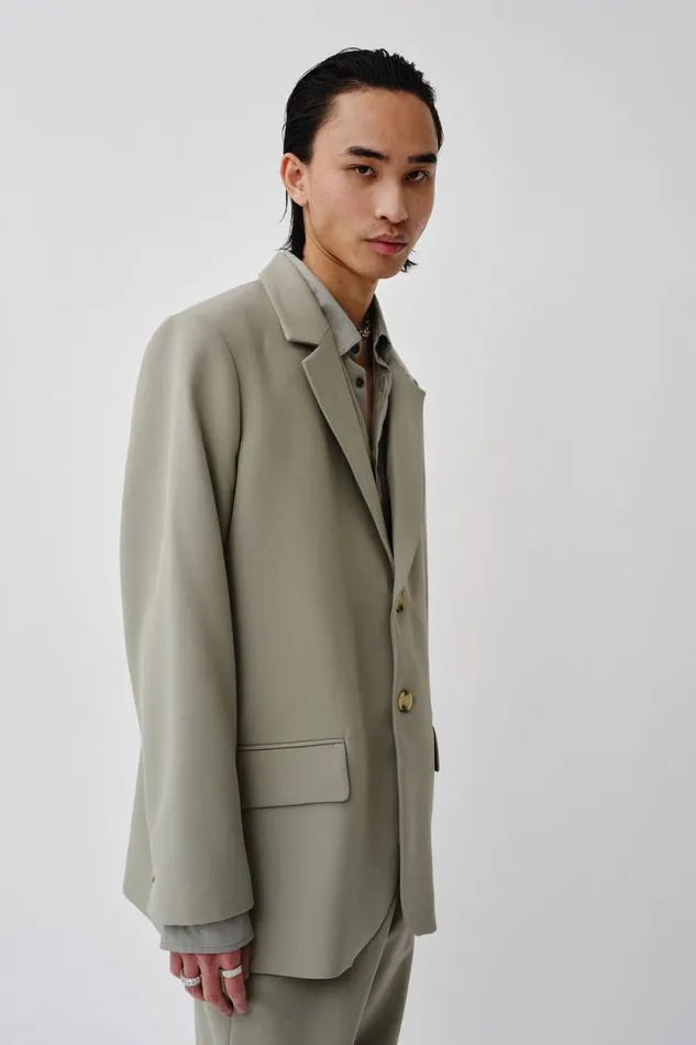 Osaka M 8211 Seagrass Men Won Hundred Coats and Jackets
