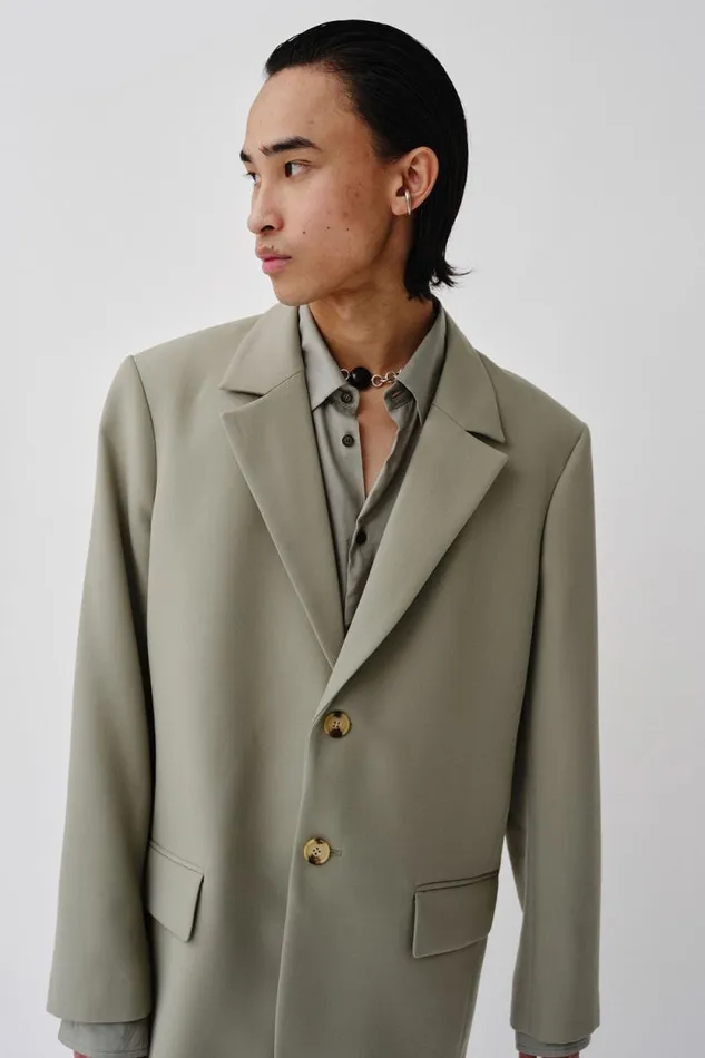 Osaka M 8211 Seagrass Men Won Hundred Coats and Jackets
