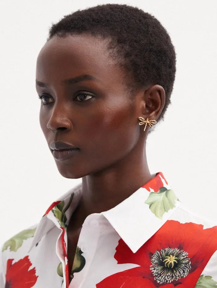 Oscar De La Renta Dragonfly Earrings Amber Women Earrings Oscar De La Renta Dragonfly Earrings Amber Women Earrings