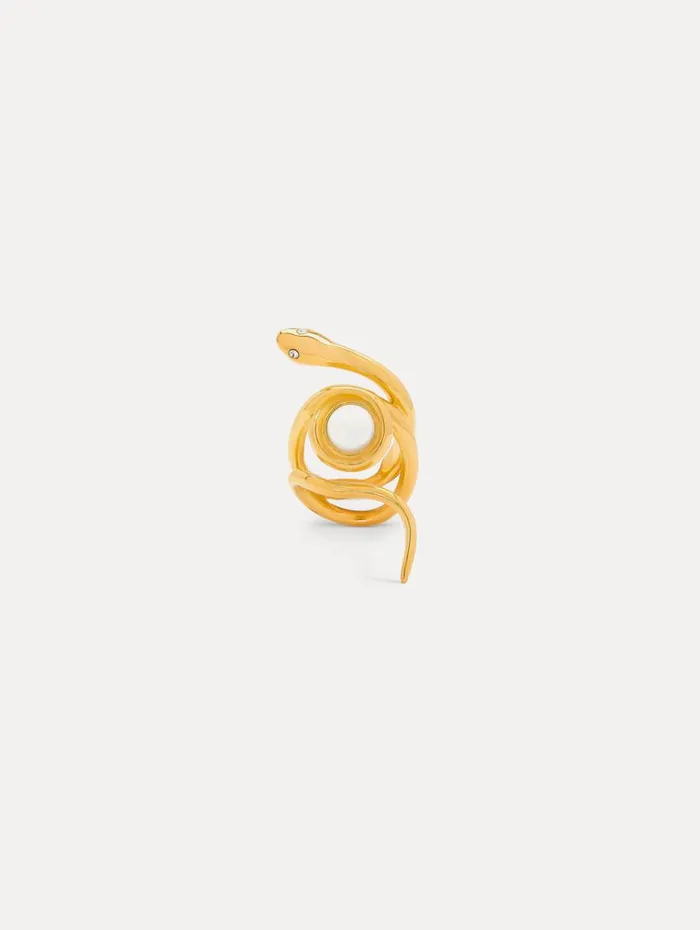 Oscar De La Renta Pearl Snake Ring Pearl Women Rings