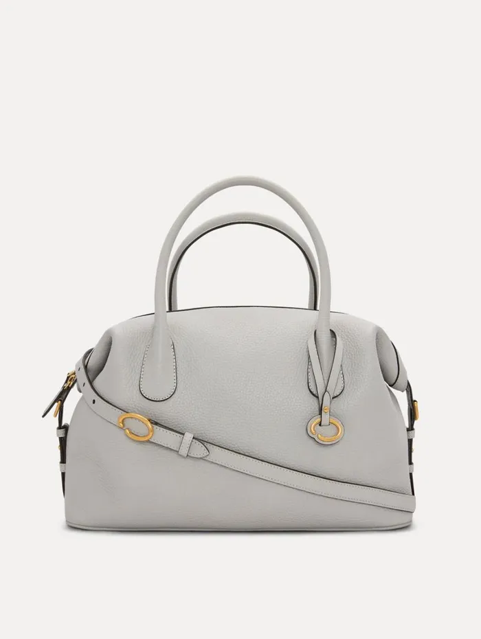 Oscar De La Renta The Dahlia Grigio Perla Women Signature Handbags