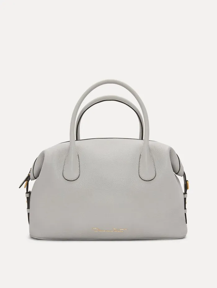 Oscar De La Renta The Dahlia Grigio Perla Women Signature Handbags Oscar De La Renta The Dahlia Grigio Perla Women Signature Handbags