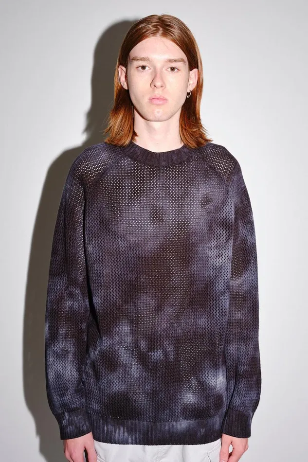 Otis Splash Dye 8211 Black Men Won Hundred Knitwear